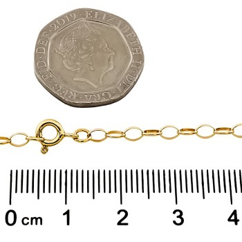 9ct gold 1.9g 16 inch belcher Chain